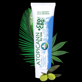 ATOPICANN CBD + CBG BIO kenderkrém atópiás ekcémára és pikkelysömörre - 100 ml - Annabis
