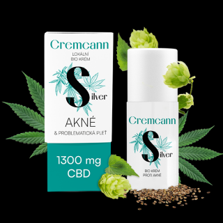 CREMCANN SILVER 1 300 mg helyi bio krém problémás bőrre - 30 ml - Annabis