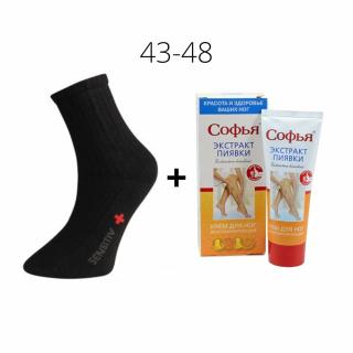 Lábdagadás ellen - zokni + vénás krém, méret. XXL- Herbatica