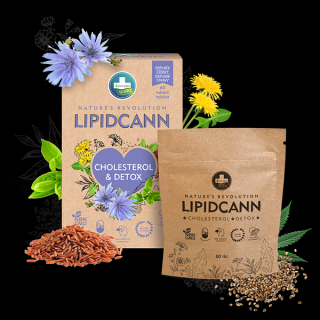 LIPIDCANN CHOLESTEROL és DETOX étrend-kiegészítő - 60 tabletta - Annabis