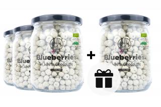3+1 INGYENES: BrainMax Pure Blueberry fehér csokoládéban, BIO, 165 g  *CZ-BIO-001 tanúsítvány