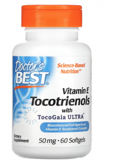 A Doctor's Best E-vitamin Tokotrienolok, 50 mg, 60 lágyzselé