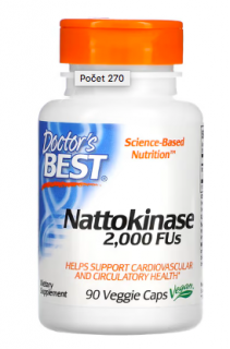 A Doctors Best Nattokinase, 2000 FU, 90 növényi kapszula