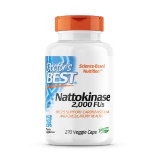 A Doctors Best Nattokinase, Nattokinase, 2000 FU, 270 Növényi kapszula