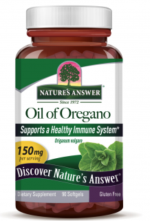 A Nature's Answer oregano olaj, oregánó olaj, kivonat, 90 lágyzselé