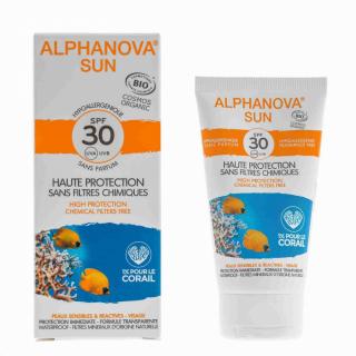 Alphanova - Fényvédő arcra SPF 30 BIO, 50 g