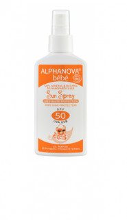 Alphanova - Fényvédő csecsemőknek SPF 50 BIO, 125 ml