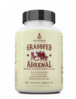 Ancestral Supplements, Grass-fed Adrenal, mellékvese egészsége, 180 kapszula, 180 adag  Étrend-kiegészítő
