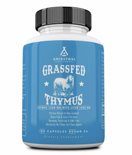 Ancestral Supplements, Grass-fed Thymus, 180 kapszula, 30 adag  Étrend-kiegészítő