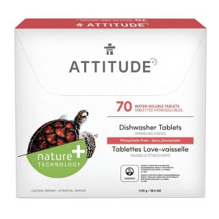 Attitude - Tabletta mosogatógéphez foszfát nélkül, 70 adag