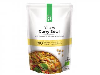 AUGA Bio Yellow Curry Bowl sárga curry fűszerekkel, gombával és csicseriborsóval, 283g  *CZ-BIO-001 tanúsítvány