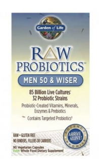 Az élet kertje Probiotikus férfiak 50, Probiotikumok 50 év feletti férfiaknak, 85 milliárd, 31 probiotikus törzs, 90 növényi kapszula