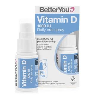 BetterYou Vitamin D1000, szájspray, 15 ml