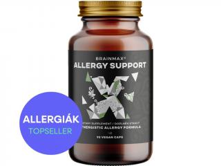 BrainMax Allergy Support, Immunitás és légutak, 90 db növényi kapszula  Antioxidánsok és kivonatok komplexe a légúti egészségért, 30 adag,…