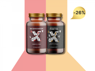 BrainMax Astaxanthin (Astaxanthin) BIO, 8 mg, 60 növényi kapszula + BrainMax Fisetin 100 mg, 60 növényi kapszula