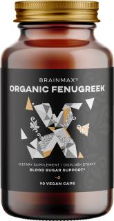 BrainMax Bio Görögszéna 700 mg, BIO Görögszéna, 90 növényi kapszula  BIO támogatás a hormonok, az emésztés, az immunitás, a szoptatás és a glükóz…
