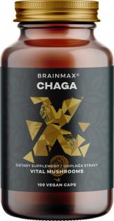 BrainMax Chaga kivonat, Borágó Oblique, 500mg, 100 Vega kapszula  Kivonat a szibériai chaga termőtestéből
