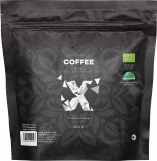 BrainMax Coffe (Arabica 30% + Robusta 70%), szemes kávé, BIO, 250 g  *CZ-BIO-001 tanúsítvány