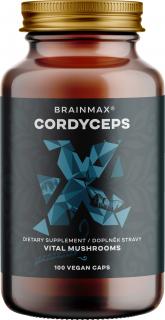 BrainMax Cordyceps kivonat, 50% poliszacharid koncentráció és 20% β-1,3/1,6 D-glükán, 500 mg, 100 zöldség kapszula, 500 mg, 100 vega kapszula …