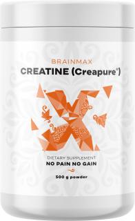 BrainMax Creatine (Creapure®), Kreatin-monohidrát, 500 g