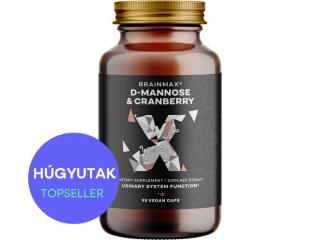 BrainMax D-Mannose & Cranberry, 90 db növényi kapszula