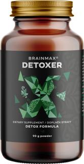 BrainMax Detoxer, por a szervezet méregtelenítésére, 90 g  Béltisztítás támogatása, természetes anyagok keveréke, étrend-kiegészítő, 20 adag