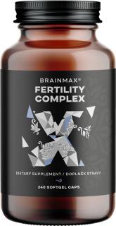 BrainMax Fertility komplex, 240 kapszula  Vegán D3-vitamin és K2-vitamin, mint MK7 all-trans K2VITAL®DELTA, jód, béta-karotin és olívapor