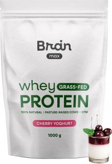 BrainMax fűvel táplált tejsavóprotein, cseresznyejoghurt, 1000 g  Mikroszűrt denaturálatlan fehérje fűvel etetett tehéntejből, 28 adag,…