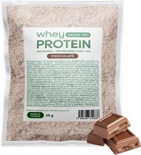 BrainMax fűvel táplált tejsavóprotein, csokoládé, 35 g, MINTA  Mikroszűrt denaturálatlan fehérje fűvel táplált tehéntejből, étrend-kiegészítő
