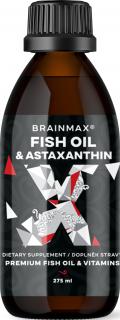 BrainMax halolaj és asztaxantin, Super Omega 3, 275 ml  Omega 3, bio olívaolaj, polifenolok, bio asztaxantin, szabadalmaztatott K2-vitamin,…
