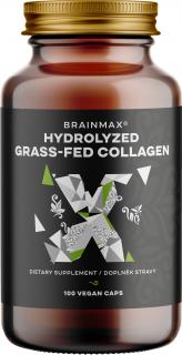 BrainMax hidrolizált GrassFed kollagén (fűvel táplált tehenekből származó kollagén), 100 kapszula  Étrend-kiegészítő