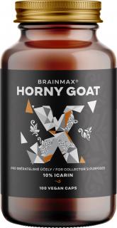 BrainMax Horny Goat  standardizált 10% ikarin kivonat,  gyűjtői célra, 500 mg, 100 db növény kapszula  Fahéj kivonat standardizált 10% icarinra