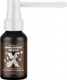 BrainMax ImmuSpray, STRONG, immunerősítő spray, 30 ml  A szájüreg és a garat fertőtlenítését támogató szájspray, 8 természetes összetevő, 113 adag
