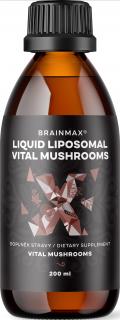 BrainMax Liposomal Vital Gomba, létfontosságú gomba liposzómális formában, 200 ml  Chagua, Reishi, Cordyceps, Oroszlánsörény, Maitake és Shiitake…