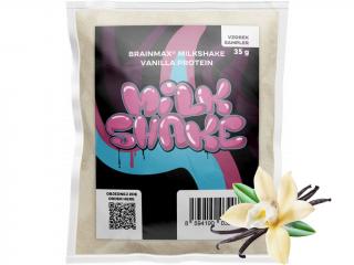 BrainMax Milkshake Protein, 35 g, VZOREK  BIO syrovátka + BIO mléčný protein, doplněk stravy Íz: Vanília