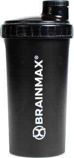BrainMax műanyag shaker, fekete, 700 ml