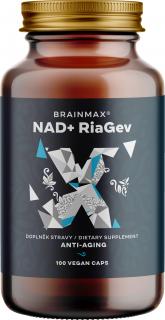 BrainMax NAD+ RiaGev, 750 mg, 100 növényi kapszula  Nikotinamid-adenin-dinukleotid a szabadalmaztatott RiaGev® formával