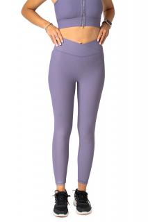 Brainmax női leggings V-szabású magas derékkal, világos lila Méret: L