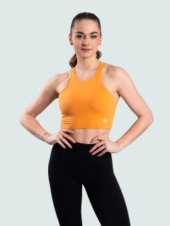 BrainMax női sport crop top, narancssárga Méret: L