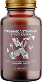 BrainMax Organic C vitamin BIO Acerola, C-vitamin az Acerolából, 60 db növényi kapszula  *CZ-BIO-001 tanúsítvány / Természetes C-vitamin a BIO…