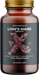 BrainMax oroszlánsörény (hericium) kivonat, 500 mg, 100 zöldség kapszula  Kivonat a fügekaktusz termőtestéből