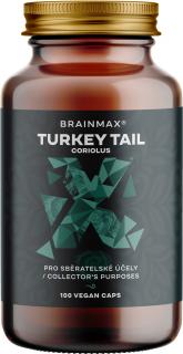 BrainMax pulykafark (Coriolus) kivonat, 500 mg, 100 növényi kapszula  Outkovka tarka kivonat