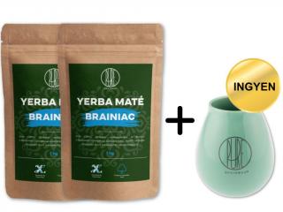 BrainMax Pure 2x Yerba Mate, Brainiac, 1000 g + ajándék!