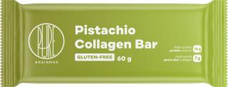 BrainMax Pure Collagen Bar, Pistachio,  kollagénszelet, pisztácia, 60 g