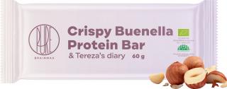 BrainMax Pure Crispy Buenella & Terezas Diary fehérjeszelet, Proteinszelet, Buenella, BIO, 60 g  Ropogós Buenella Protein Bar / *CZ-BIO-001…