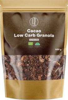 BrainMax Pure Granola alacsony szénhidráttartalmú, kakaós, BIO, 400 g  Sült müzli fehér csokoládéval és áfonyával / *CZ-BIO-001 tanúsítvány