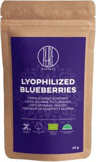 BrainMax Pure Lyophilized Blueberries,liofilizált áfonya BIO, 45 g  *CZ-BIO-001 tanúsítvány