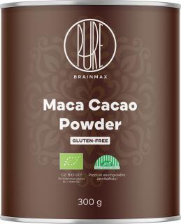 BrainMax Pure Maca Cacao, Kakaó Maca BIO-val, 300 g  Kakao s Macou / *CZ-BIO-001 tanúsítvány