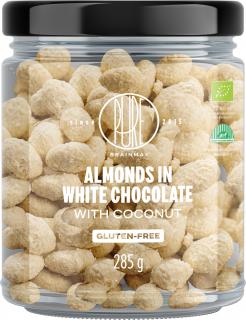 BrainMax Pure Manduls fehér csokoládé kókuszos, BIO, 285 g  *CZ-BIO-001 tanúsítvány