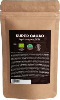 BrainMax Pure Organic Super Cacao, szuper kakaó, BIO kakaó, 1kg  *CZ-BIO-001 tanúsítvány